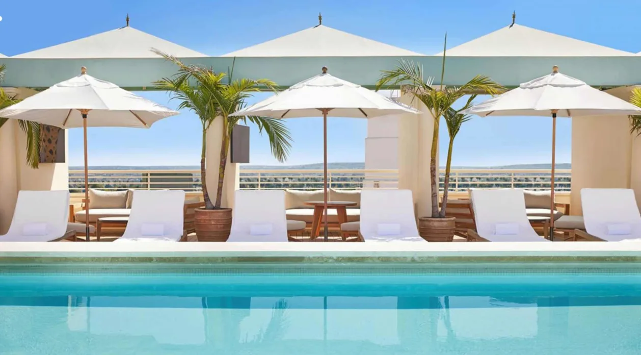 The Maybourne Beverly Hills rooftop pool